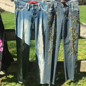 Vintage “Las Vegas ” embellished Jeans.